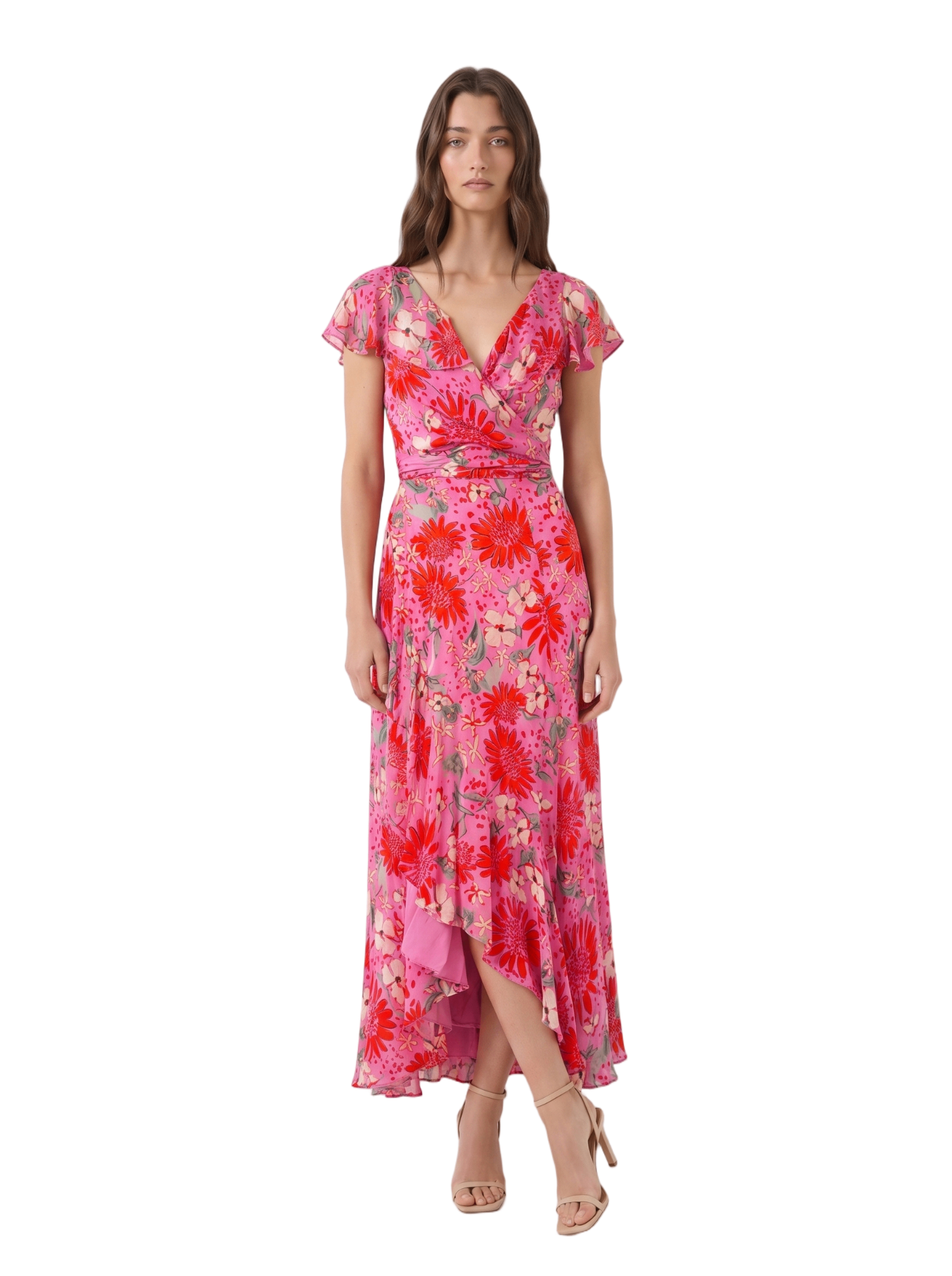 Sezane Giovanna Pink Dress