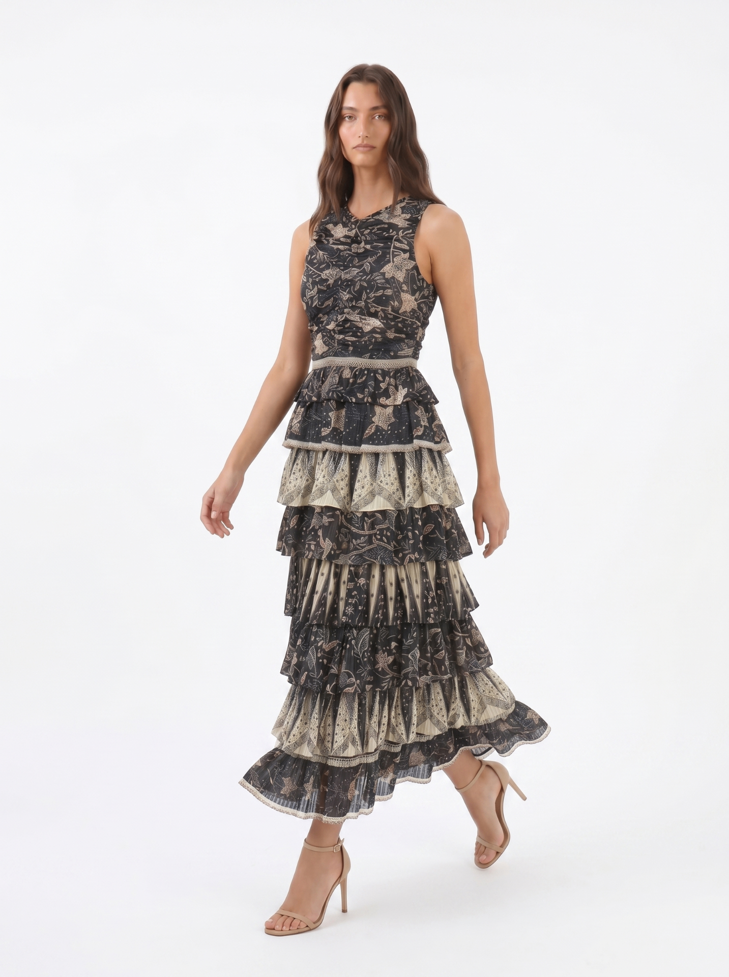 Ulla Johnson Ariah Ruffle Sleeveless Dress — thumbnail 2