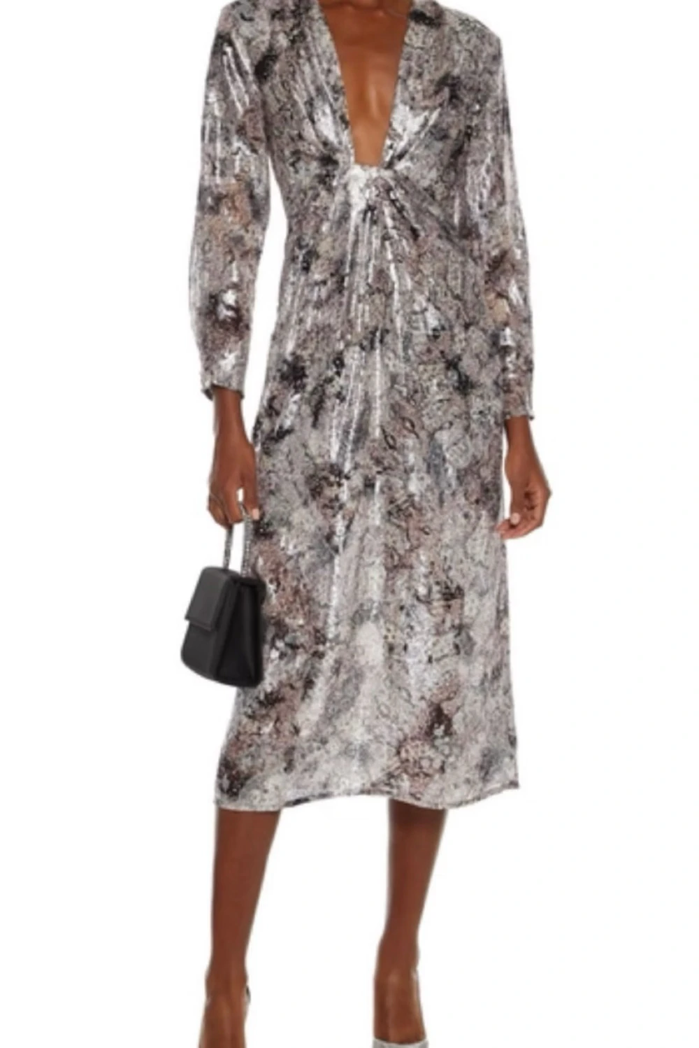 Iro Rouniea Printed Fil Coupé Midi Dress — thumbnail 3