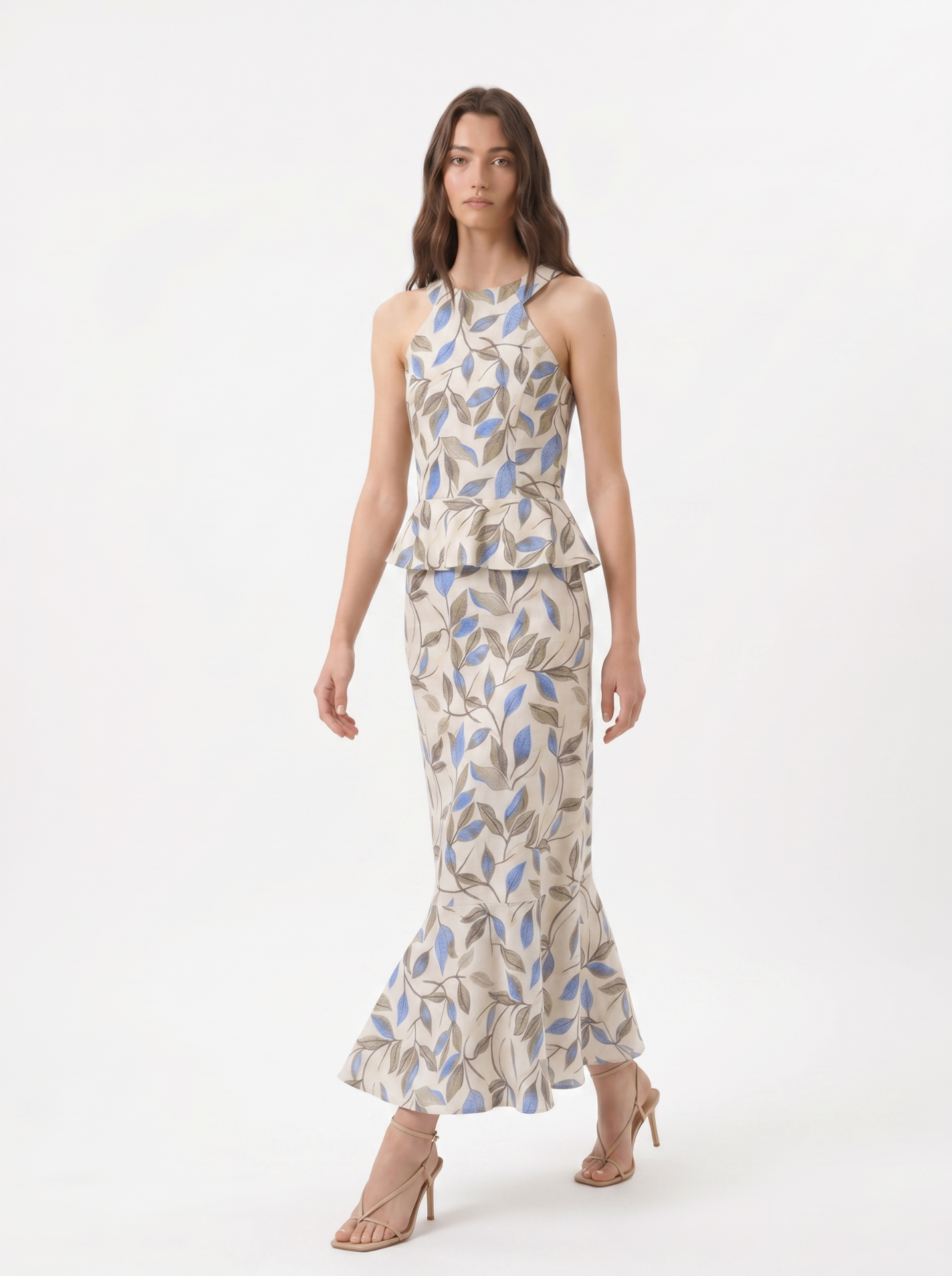 Matelier Cream Botanical Print Co-ord — Total Look — thumbnail 3