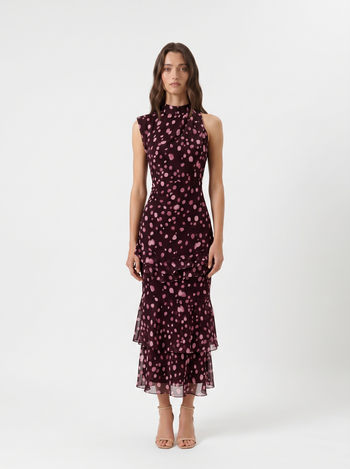LadyPipa Irisa Polka Dot Midi Dress