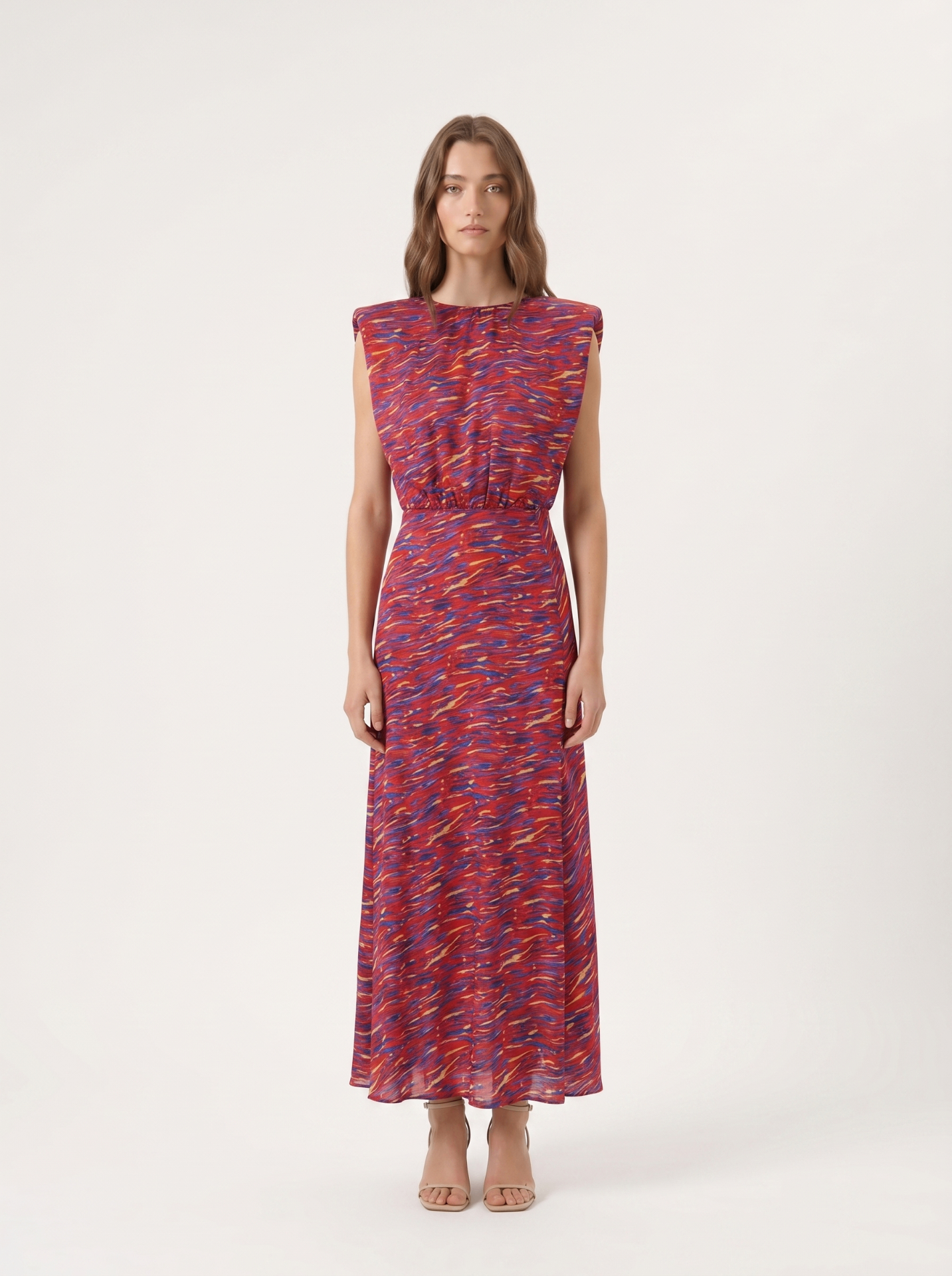 Glem Carla Printed Midi Dress