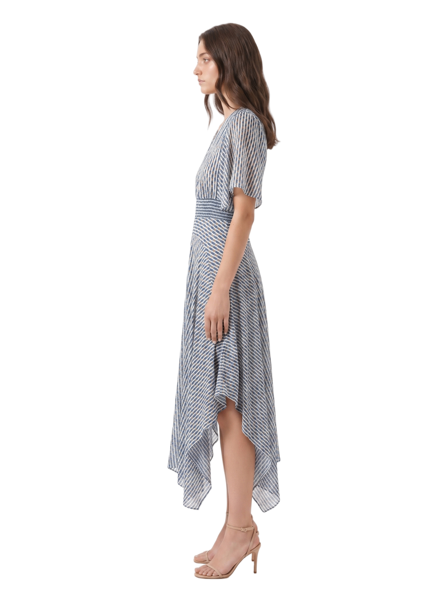 Maje Metallic Printed Midi Dress — thumbnail 3