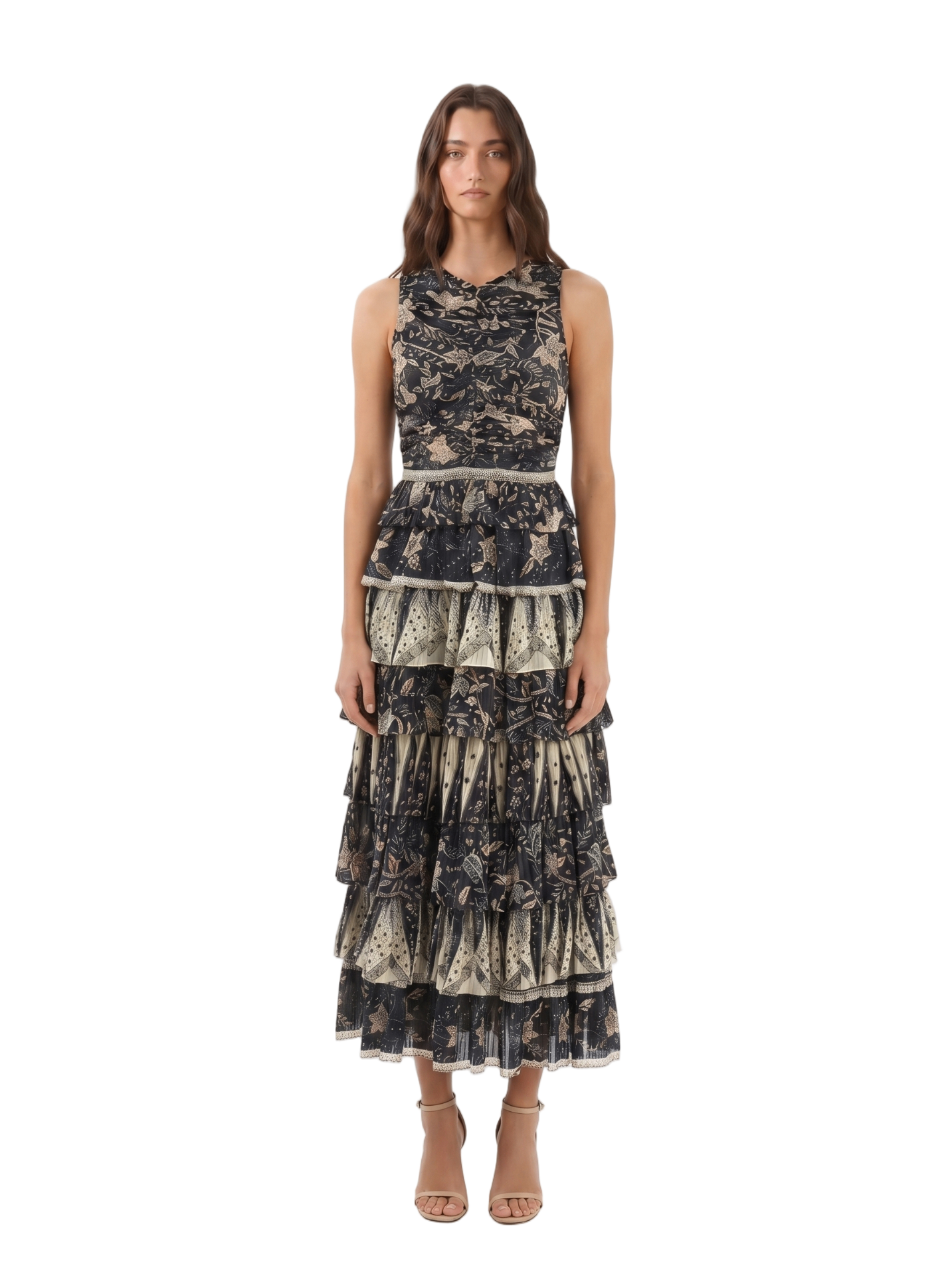 Ulla Johnson Ariah Ruffle Sleeveless Dress