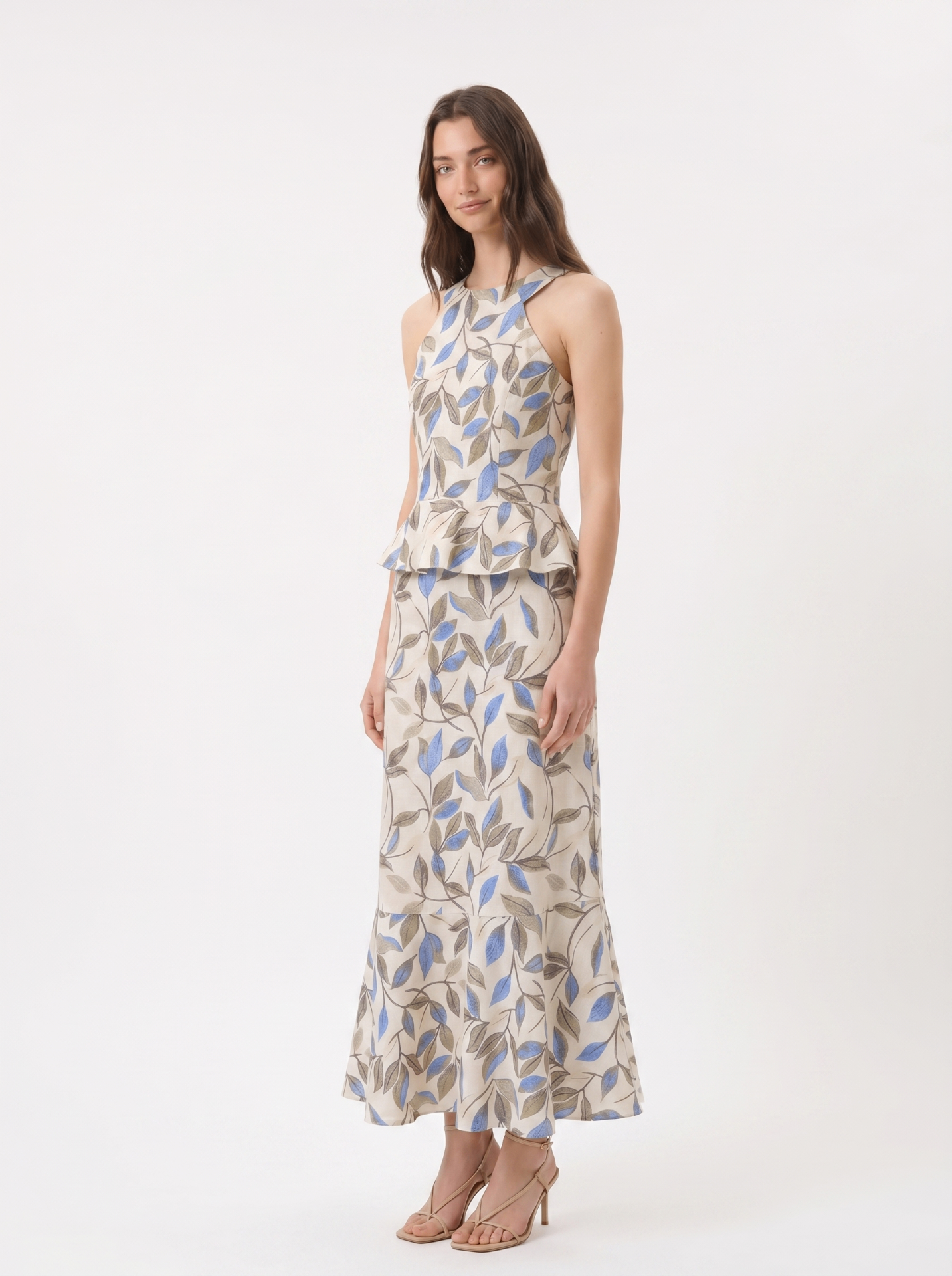 Matelier Cream Botanical Print Co-ord — Total Look — thumbnail 2