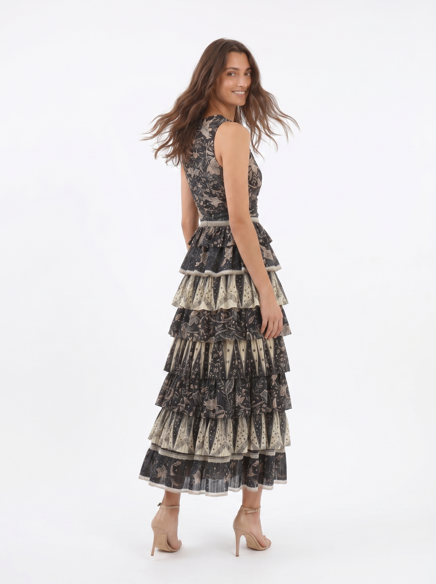 Ulla Johnson Ariah Ruffle Sleeveless Dress — thumbnail 3