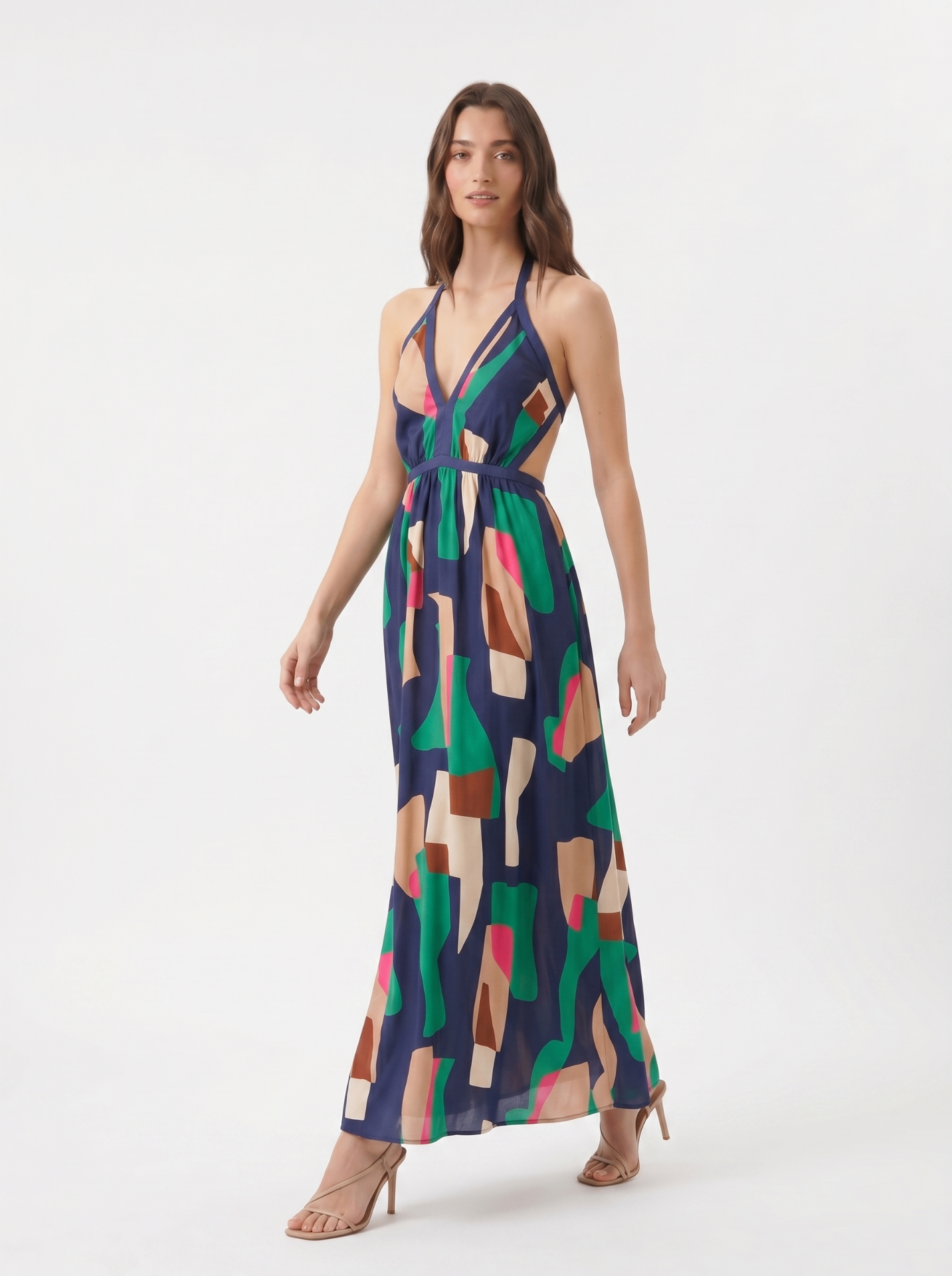 ba&sh Goomy Geometric Print Maxi Dress — thumbnail 3