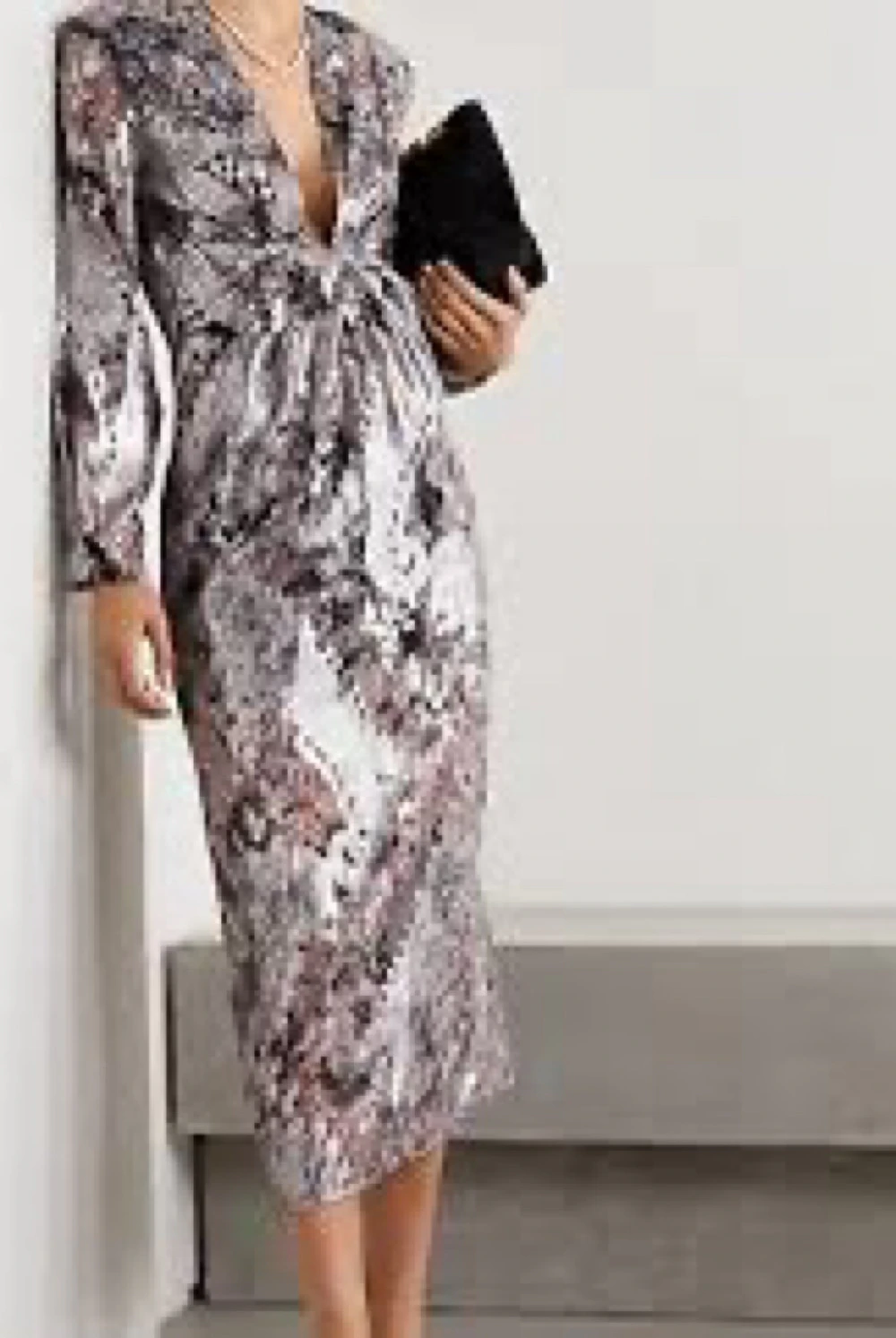 Iro Rouniea Printed Fil Coupé Midi Dress — thumbnail 6