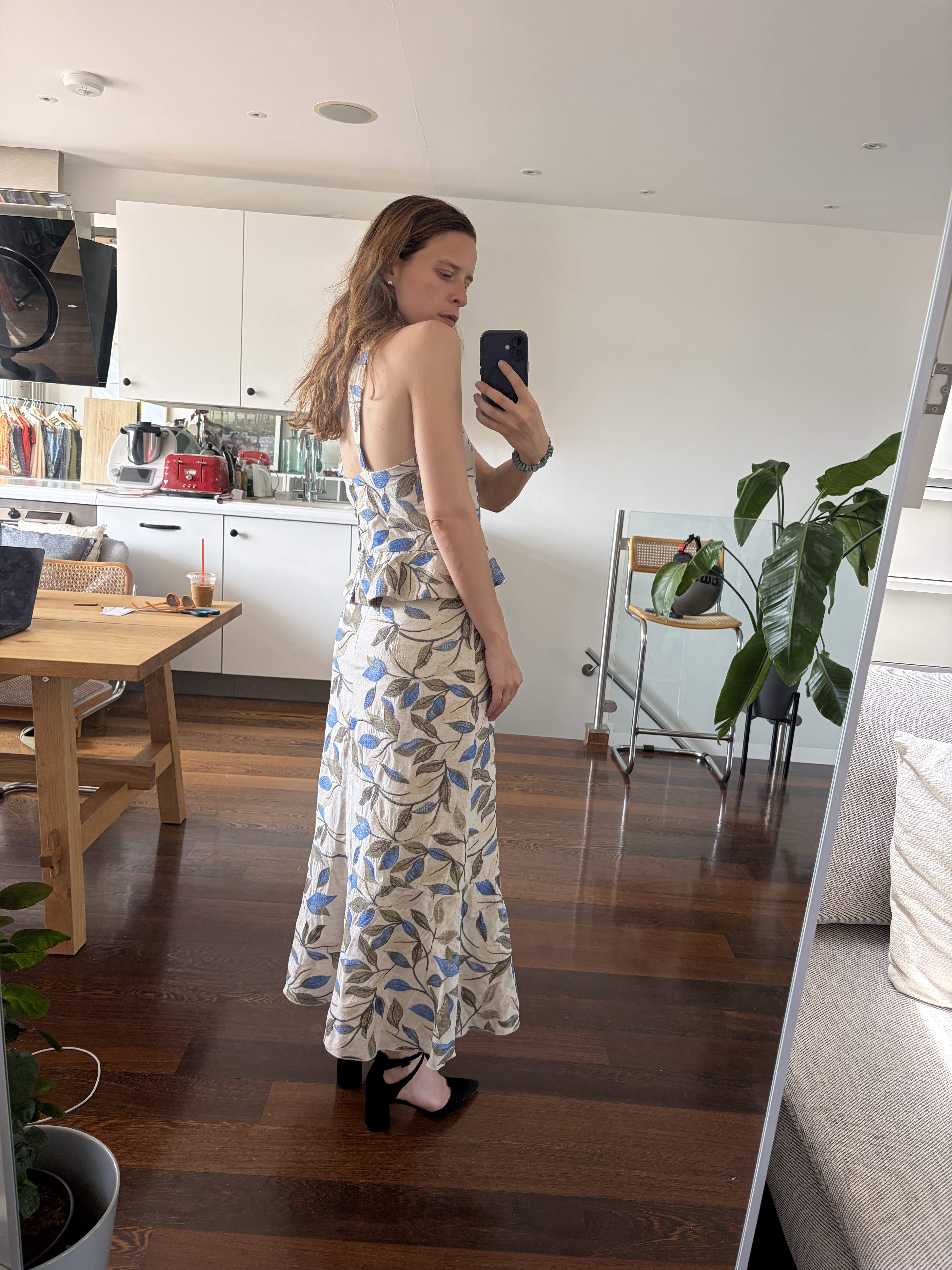 Matelier Cream Botanical Print Co-ord — Total Look — thumbnail 4